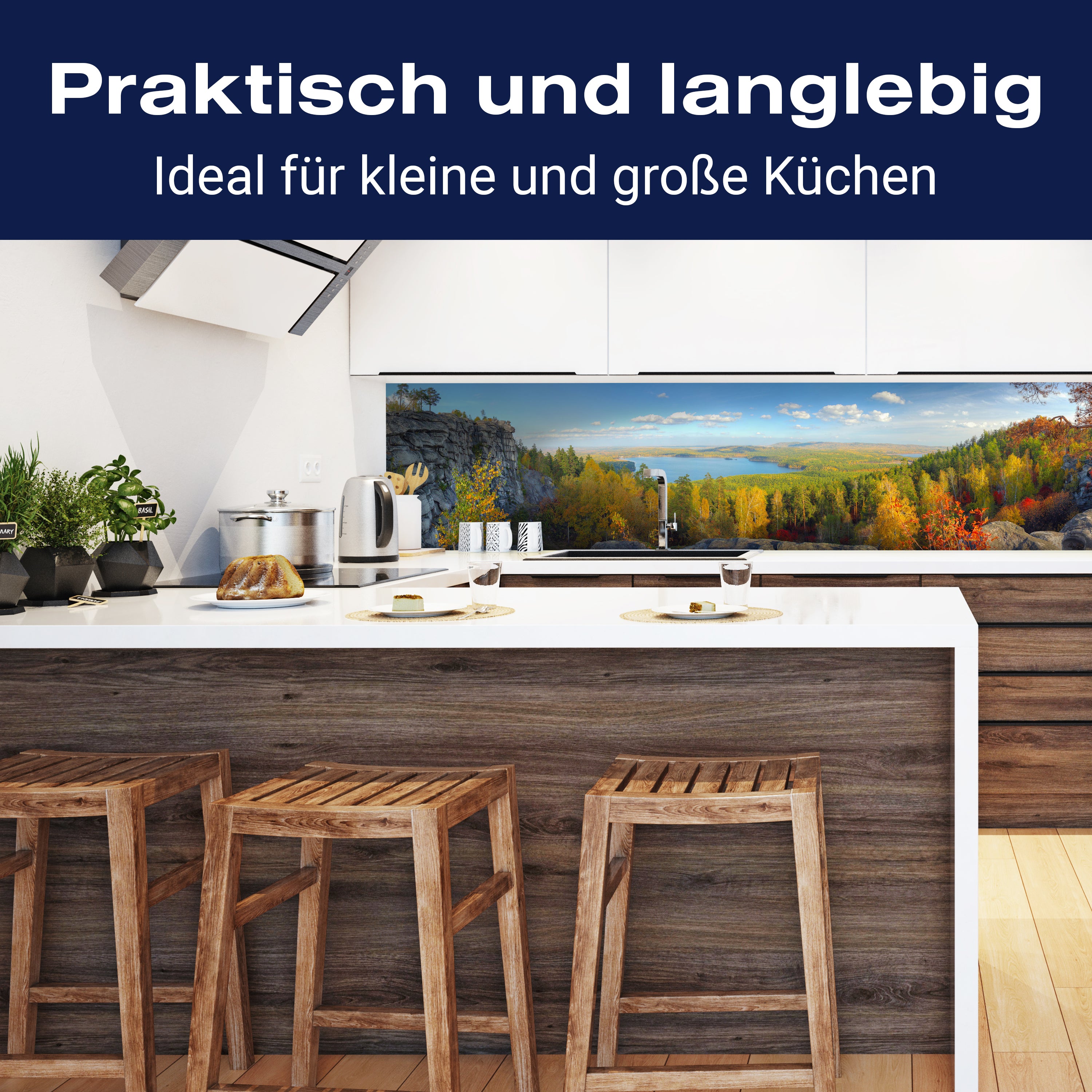 Küchenrückwand Herbstlandschaft mit Bergen und See M0717 entdecken - Bild 3 Küchenrückwand Herbstlandschaft mit Bergen und See M0717 entdecken - Bild 3