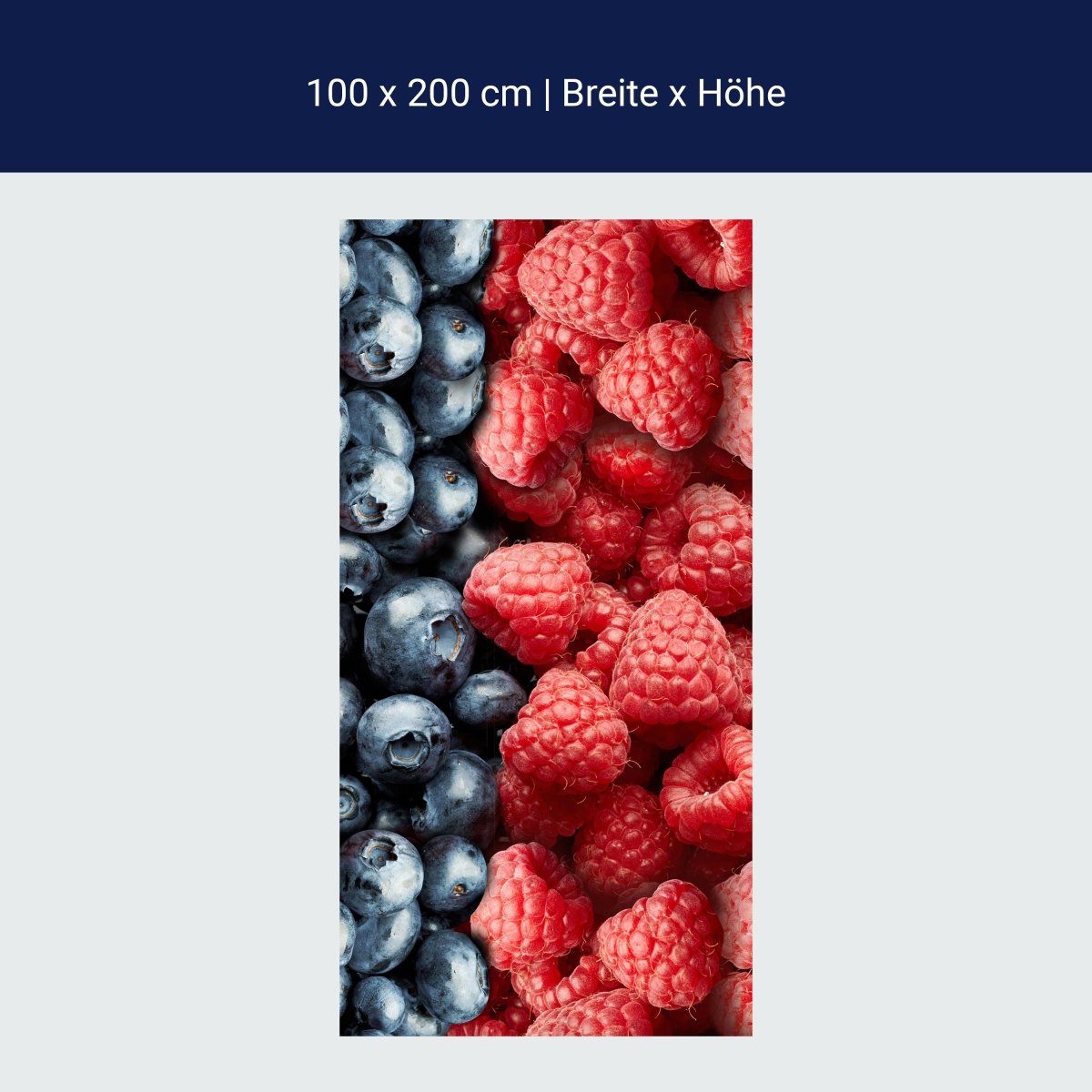 Duschwand Heidelbeeren und Himbeeren M0732 Duschwand Heidelbeeren und Himbeeren M0732