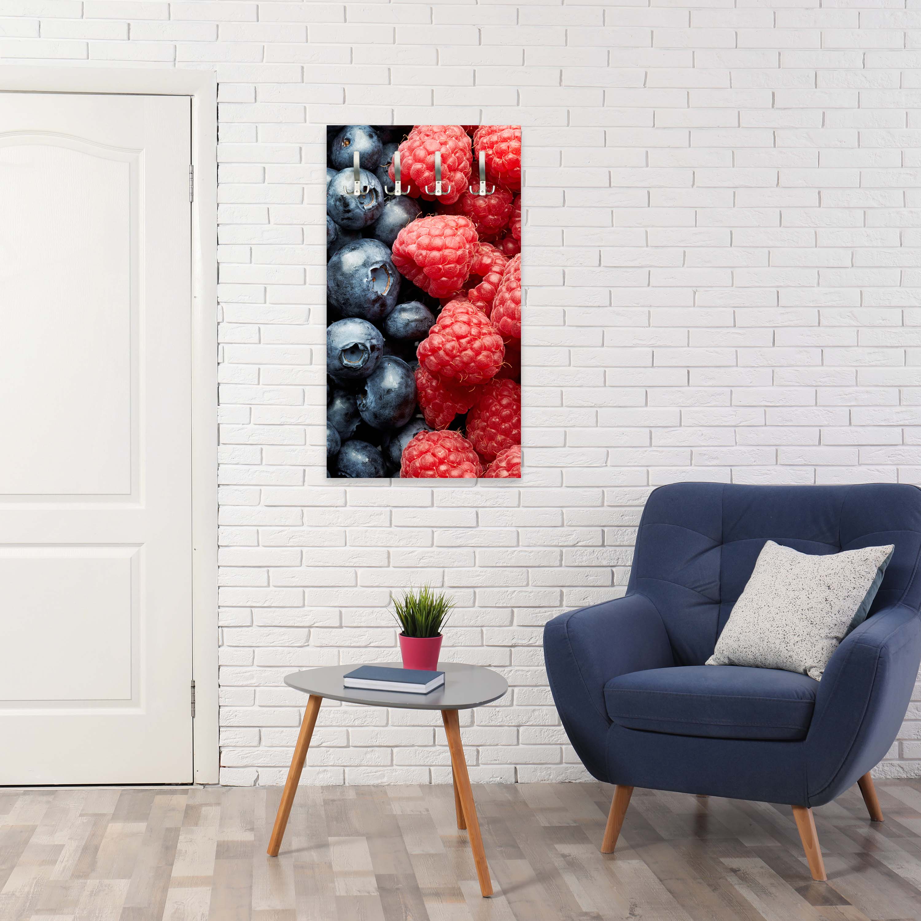 Garderobe Heidelbeeren und Himbeeren M0732 entdecken - Bild 5 Garderobe Heidelbeeren und Himbeeren M0732 entdecken - Bild 5