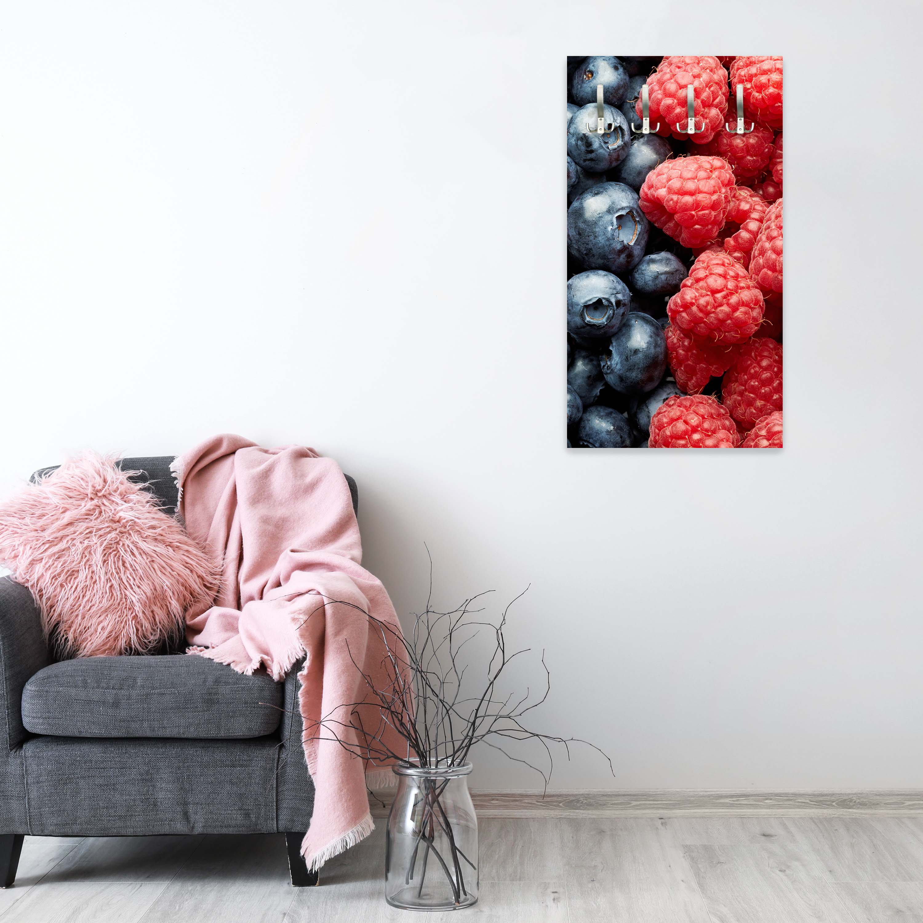 Garderobe Heidelbeeren und Himbeeren M0732 entdecken - Bild 6 Garderobe Heidelbeeren und Himbeeren M0732 entdecken - Bild 6