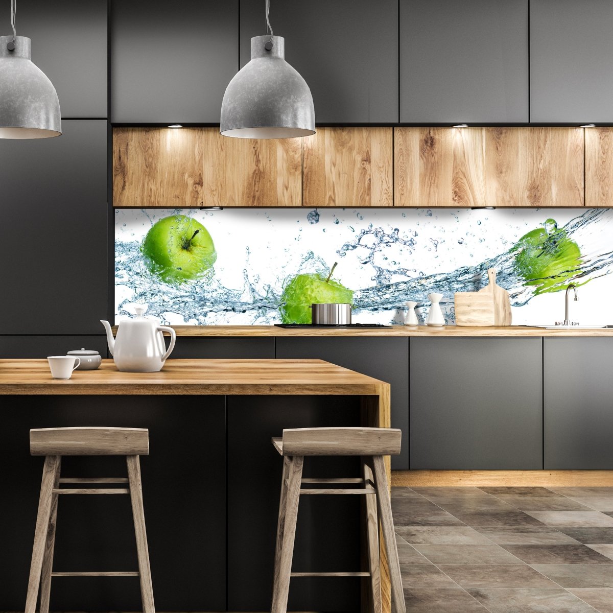 Küchenrückwand grüner Apfel M0736 entdecken - Bild 1