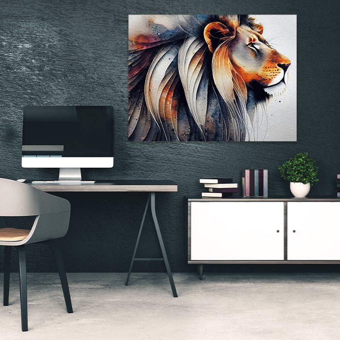 Leinwandbild Malerei Löwe Querformat M0737 kaufen - Bild 2