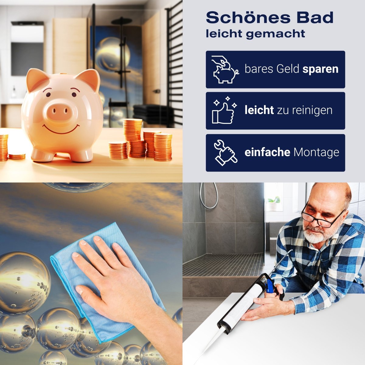 Duschwand Himmel mit futuristischen Sphären M0763 entdecken - Bild 7 Duschwand Himmel mit futuristischen Sphären M0763 entdecken - Bild 7