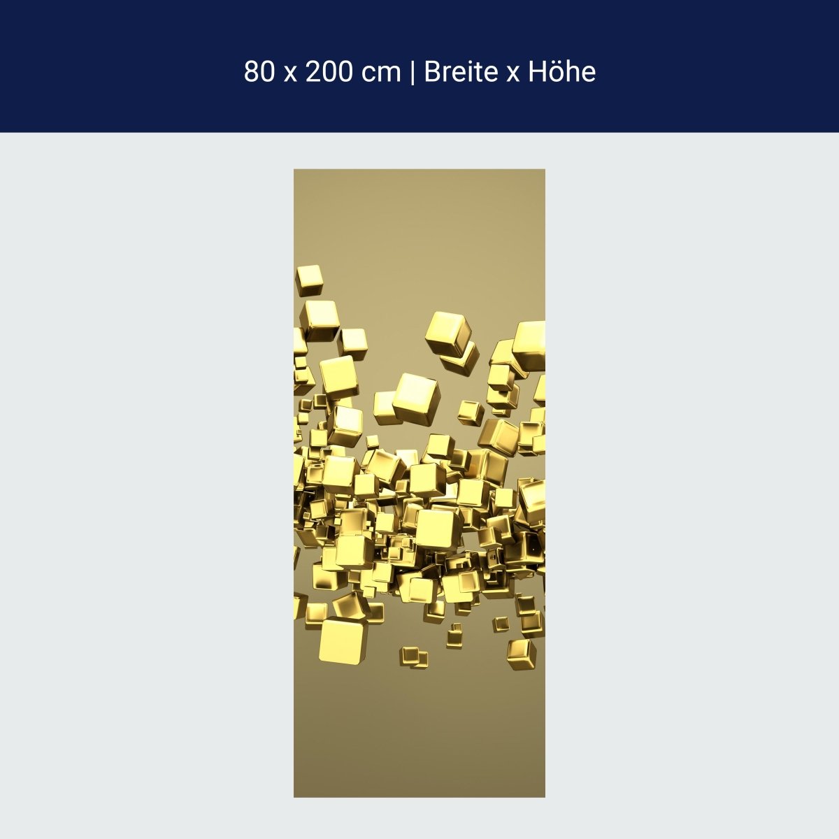 Duschwand Golden Cubes Hintergrund M0765