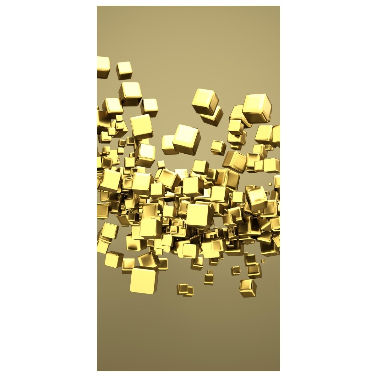 Türtapete Golden Cubes Hintergrund M0765 - Bild 2