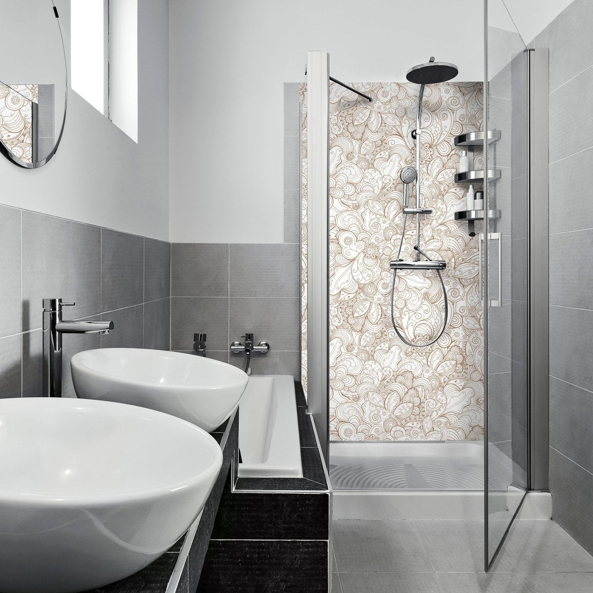 Duschwand Floral abstrakten Hintergrund M0775 entdecken - Bild 1 Duschwand Floral abstrakten Hintergrund M0775 entdecken - Bild 1