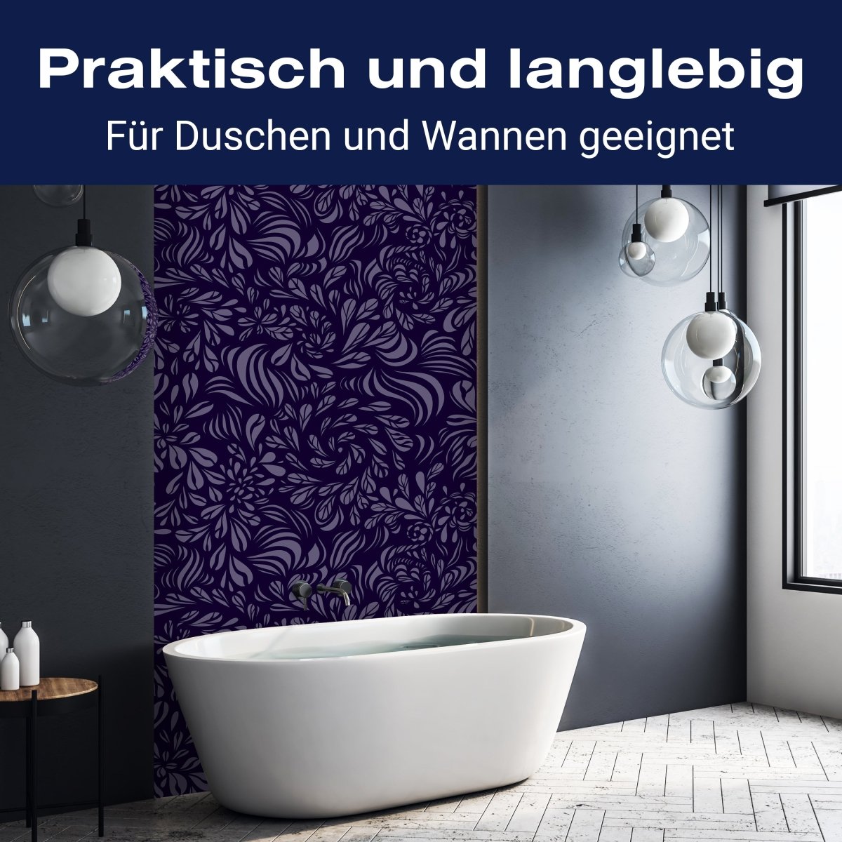 Duschwand Abstraktes Fantasie Blumenmuster M0778 entdecken - Bild 3 Duschwand Abstraktes Fantasie Blumenmuster M0778 entdecken - Bild 3