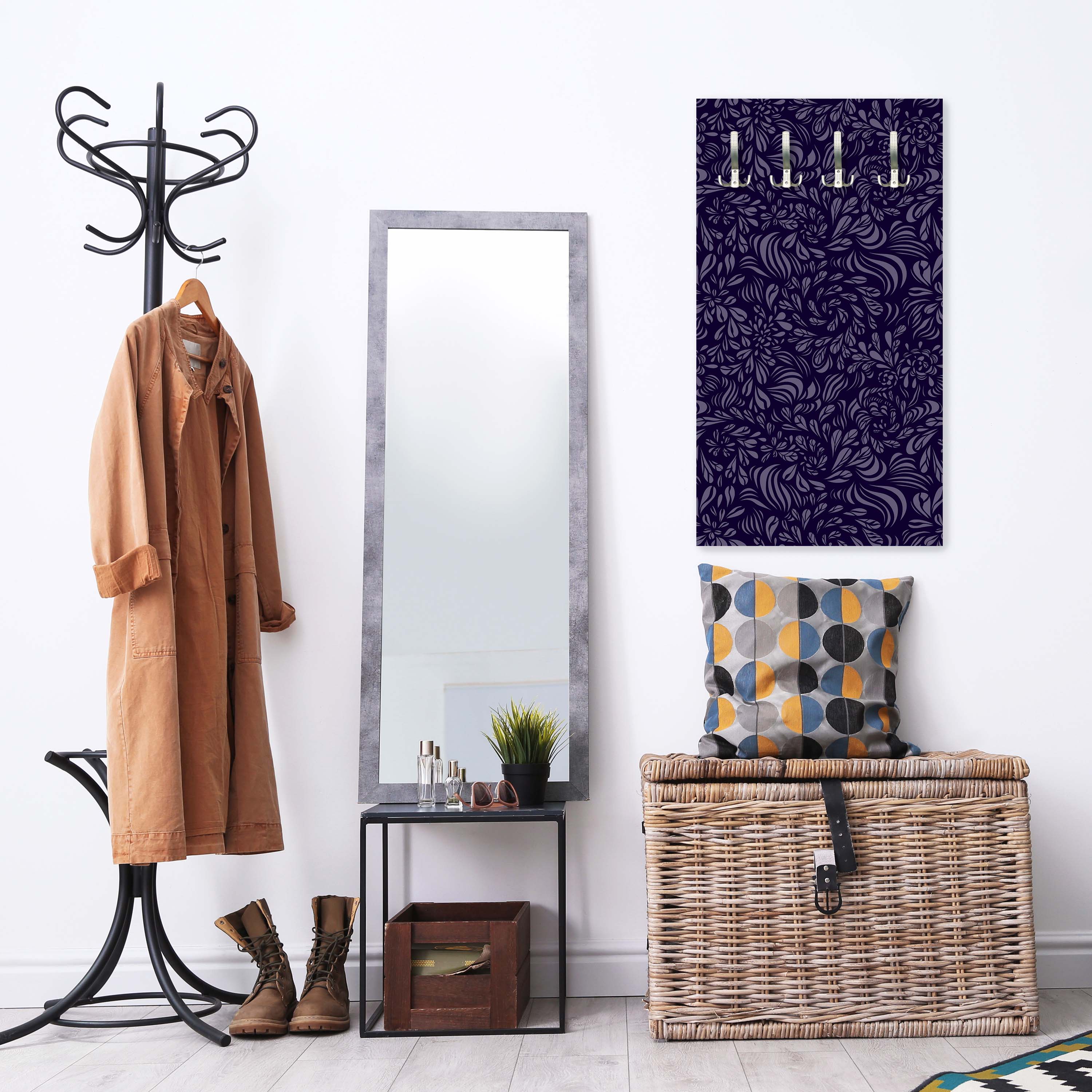 Garderobe Abstraktes Fantasie Blumenmuster M0778 entdecken - Bild 3 Garderobe Abstraktes Fantasie Blumenmuster M0778 entdecken - Bild 3