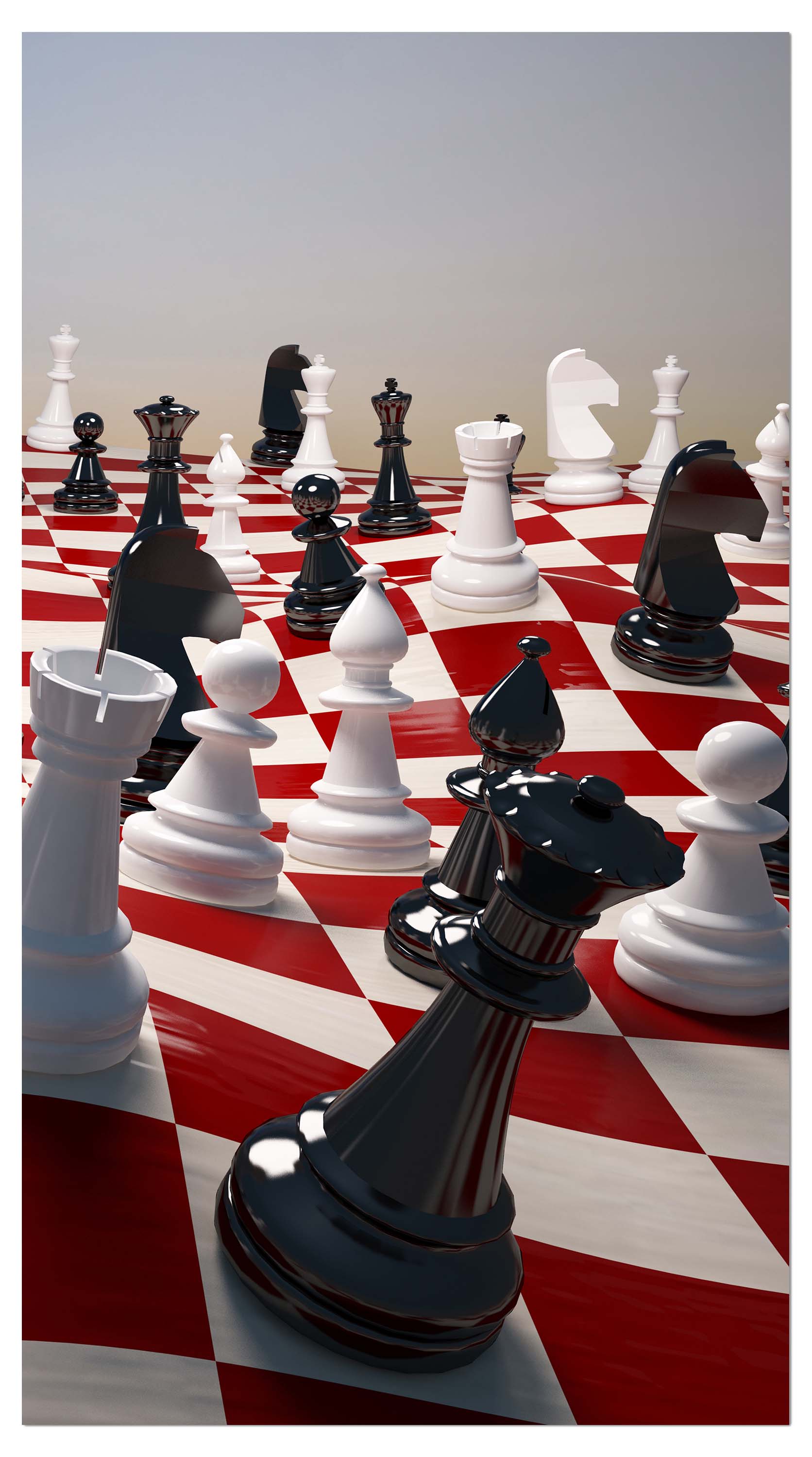 Garderobe Schach auf einem winkenden Schachfeld M0779 entdecken - Bild 4