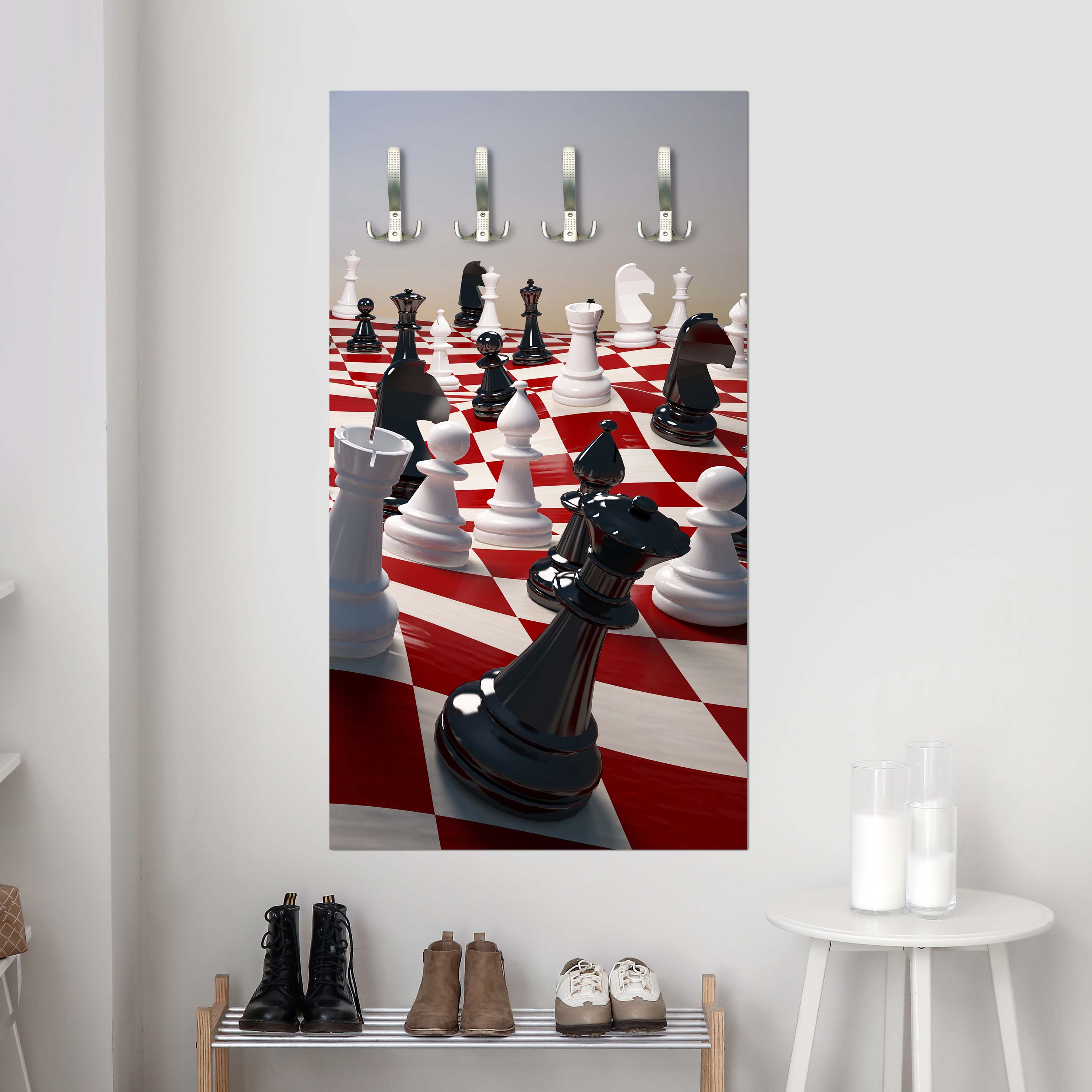 Garderobe Schach auf einem winkenden Schachfeld M0779 entdecken - Bild 6