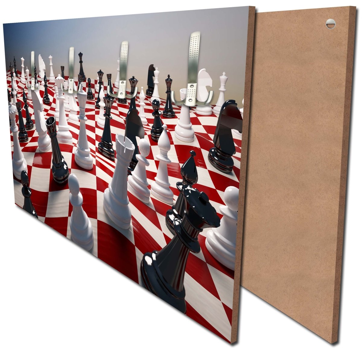 Garderobe Schach auf einem winkenden Schachfeld M0779 Garderobe Schach auf einem winkenden Schachfeld M0779