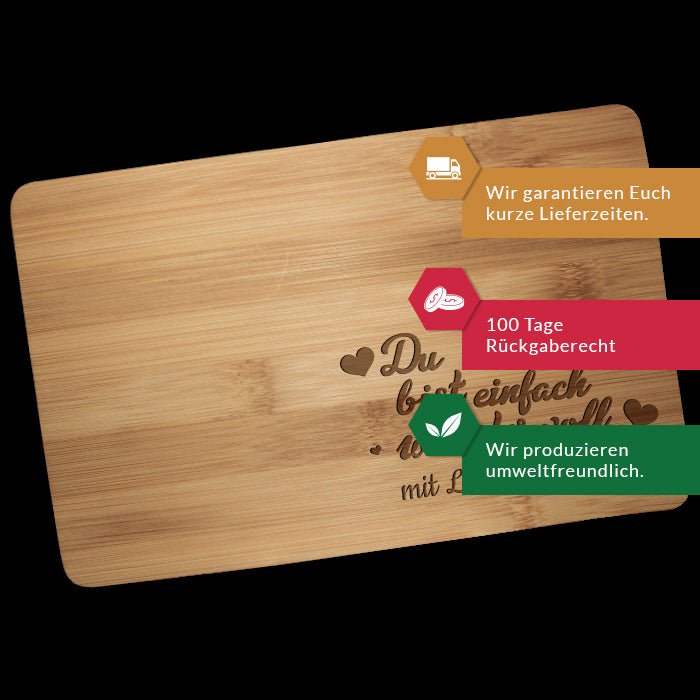 Frühstücksbrettchen Du bist wundervoll M0783 - Bild 3 Frühstücksbrettchen Du bist wundervoll M0783 - Bild 3
