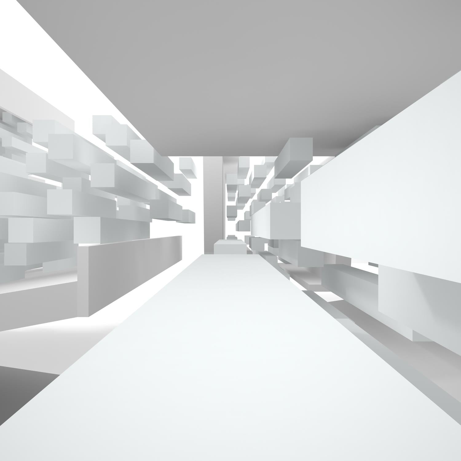 Beistelltisch Abstrakte weiße Architektur M0787 entdecken - Bild 2