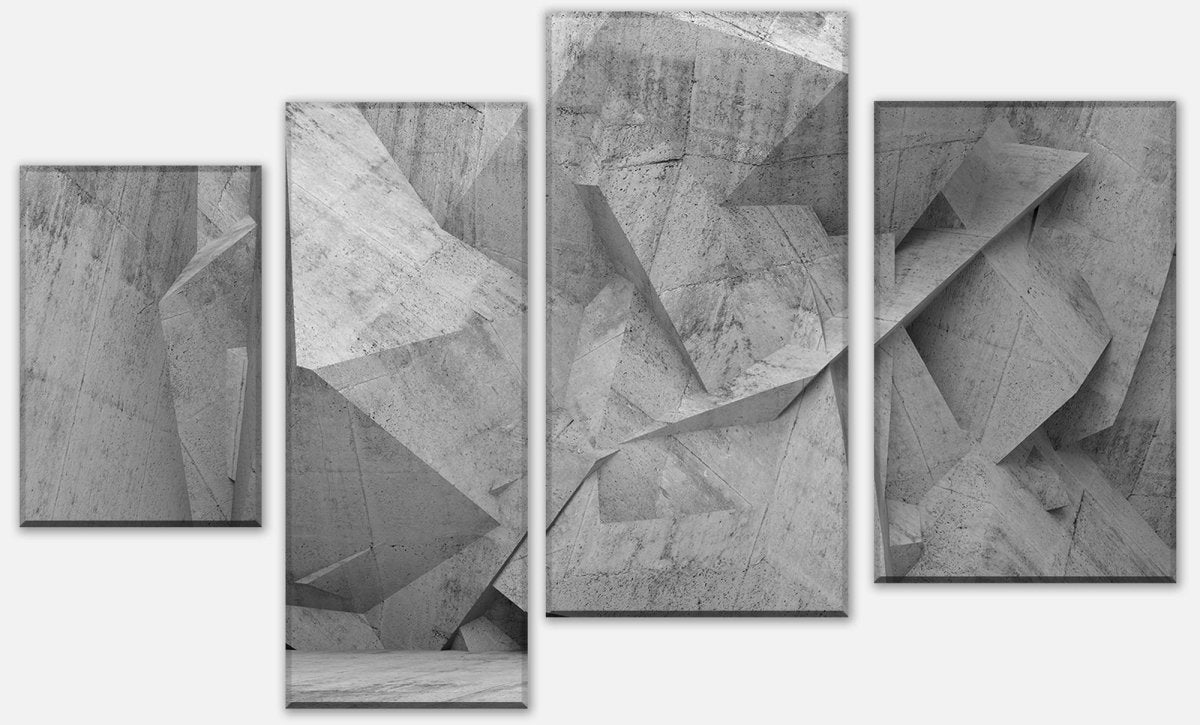 Leinwandbild Mehrteiler Abstraktes Betoninnenraum M0792 Leinwandbild Mehrteiler Abstraktes Betoninnenraum M0792
