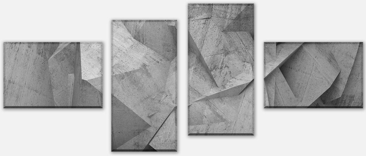 Leinwandbild Mehrteiler Abstraktes Betoninnenraum M0792 Leinwandbild Mehrteiler Abstraktes Betoninnenraum M0792