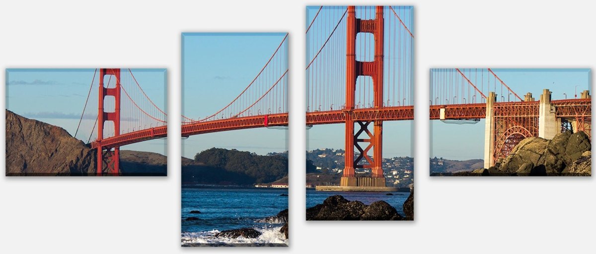 Leinwandbild Mehrteiler Golden Gate Bridge M0805