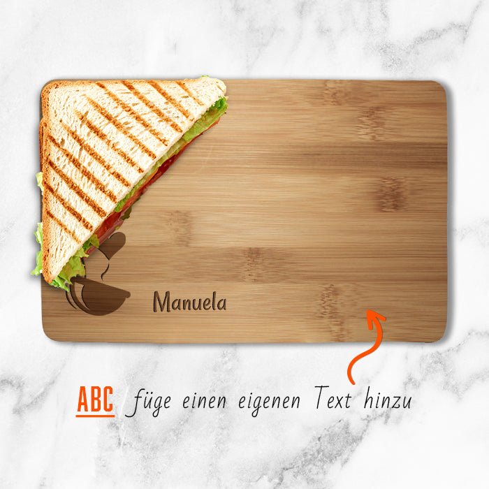 Frühstücksbrettchen Schüssel, Herz M0808 - Bild 2 Frühstücksbrettchen Schüssel, Herz M0808 - Bild 2