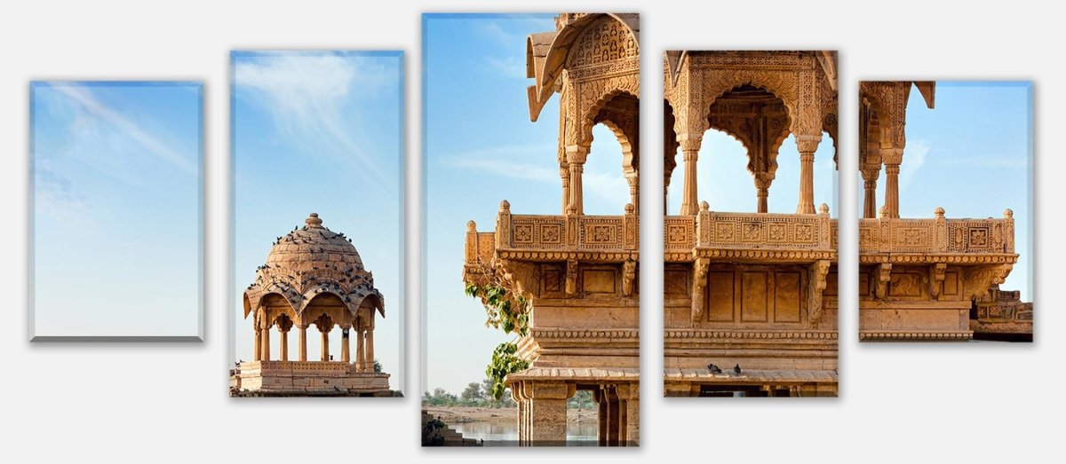 Leinwandbild Mehrteiler Gadi Sagar See, Indien M0810 entdecken - Bild 1 Leinwandbild Mehrteiler Gadi Sagar See, Indien M0810 entdecken - Bild 1