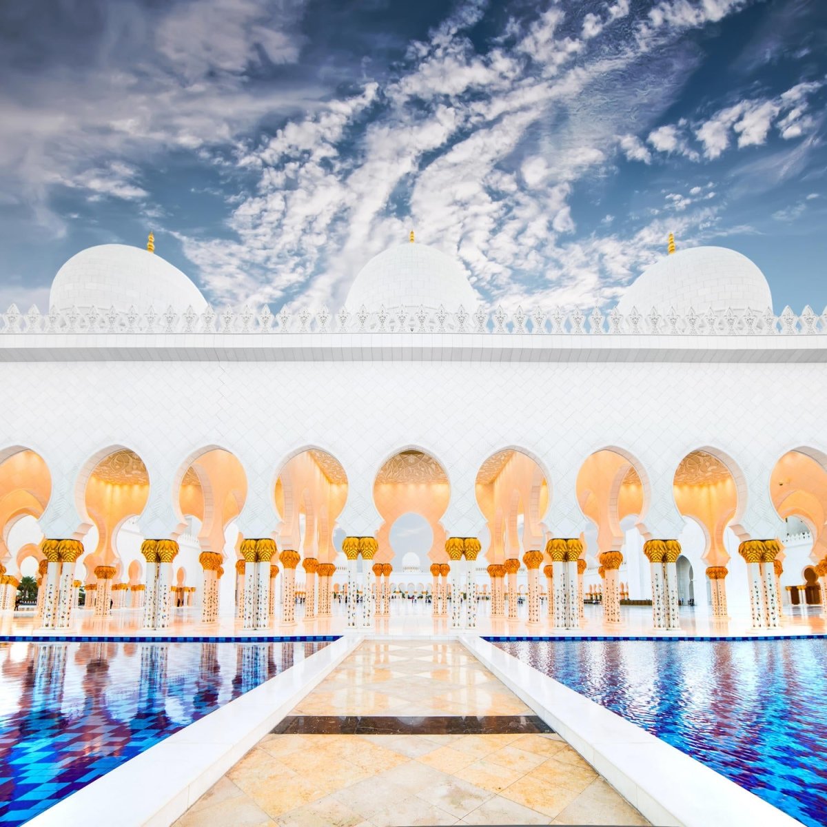 Beistelltisch Bögen der Großmoschee in Abu Dhabi M0813 entdecken - Bild 2 Beistelltisch Bögen der Großmoschee in Abu Dhabi M0813 entdecken - Bild 2