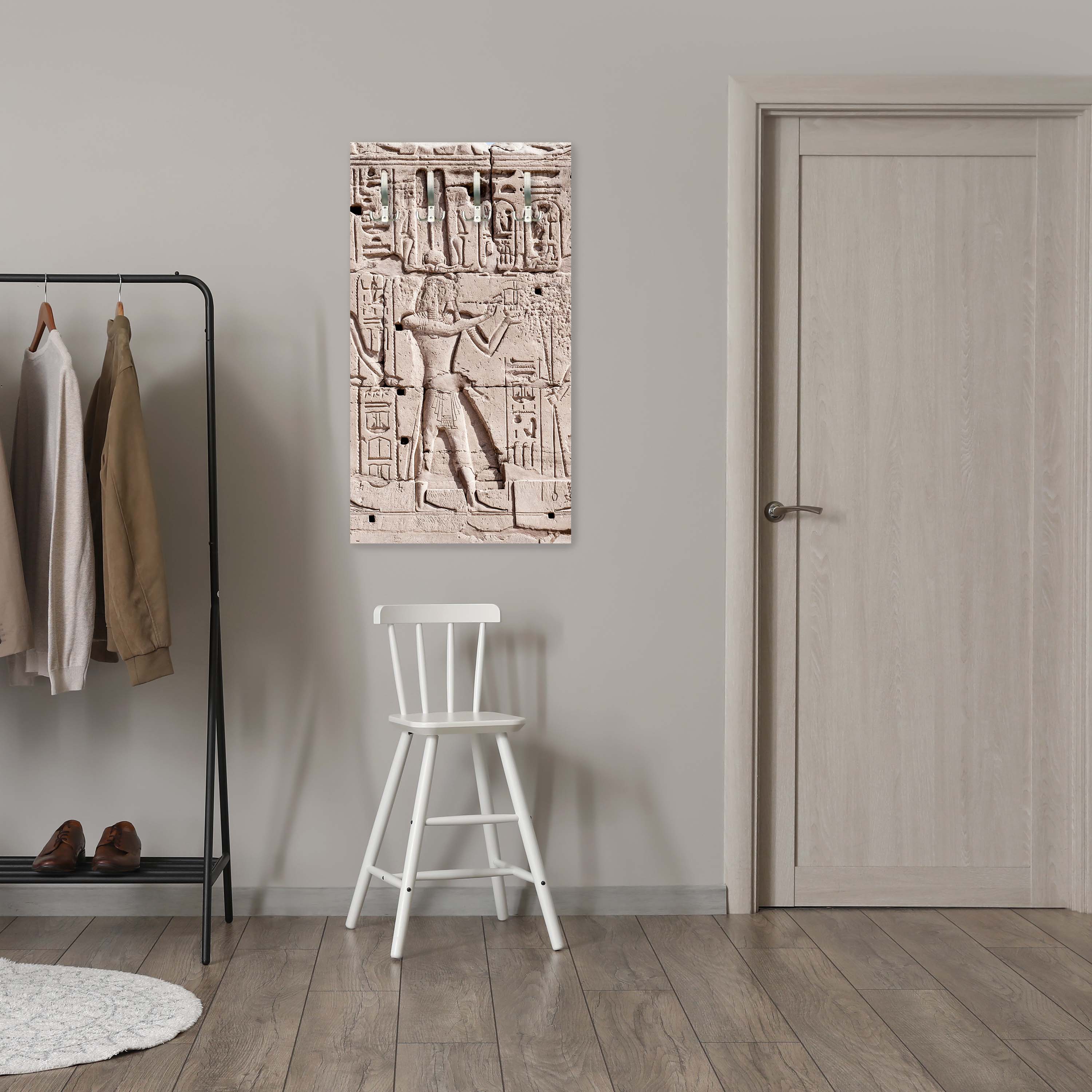 Garderobe Hieroglyphenschnitzereien an der Wand M0817 entdecken - Bild 2 Garderobe Hieroglyphenschnitzereien an der Wand M0817 entdecken - Bild 2