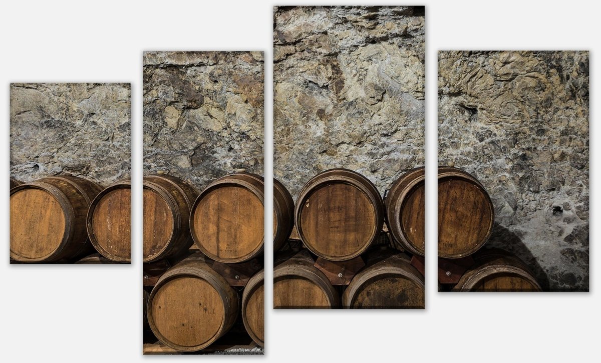 Leinwandbild Mehrteiler Ein alter Weinkeller M0821 Leinwandbild Mehrteiler Ein alter Weinkeller M0821