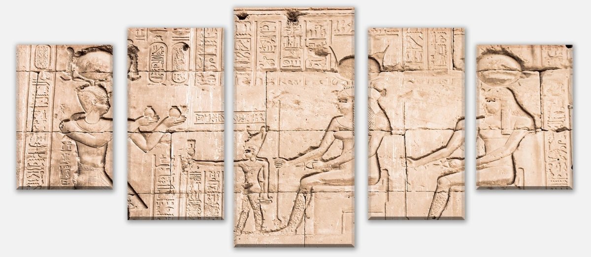 Leinwandbild Mehrteiler Mauer des Tempels von Hathor bei Dendera M0826 entdecken - Bild 1 Leinwandbild Mehrteiler Mauer des Tempels von Hathor bei Dendera M0826 entdecken - Bild 1