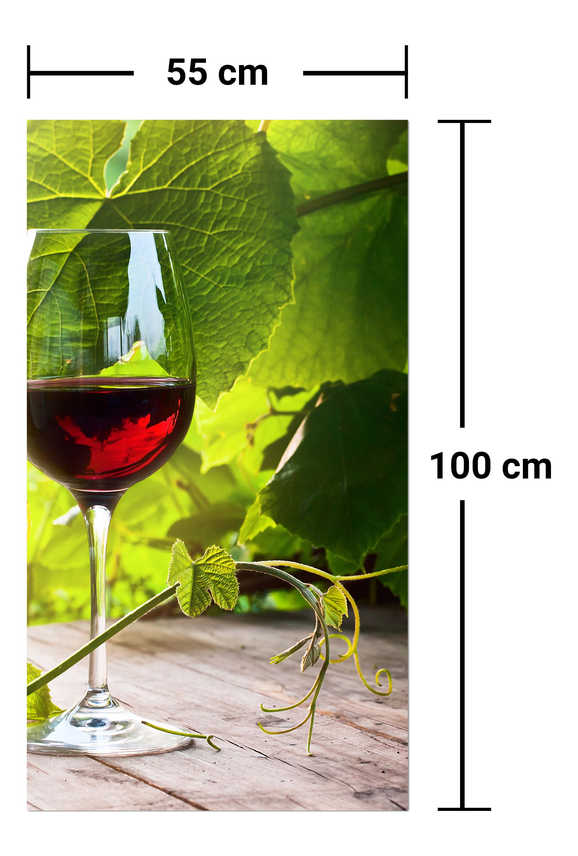Garderobe Glas mit Rotwein im Weinberg M0830 entdecken - Bild 7