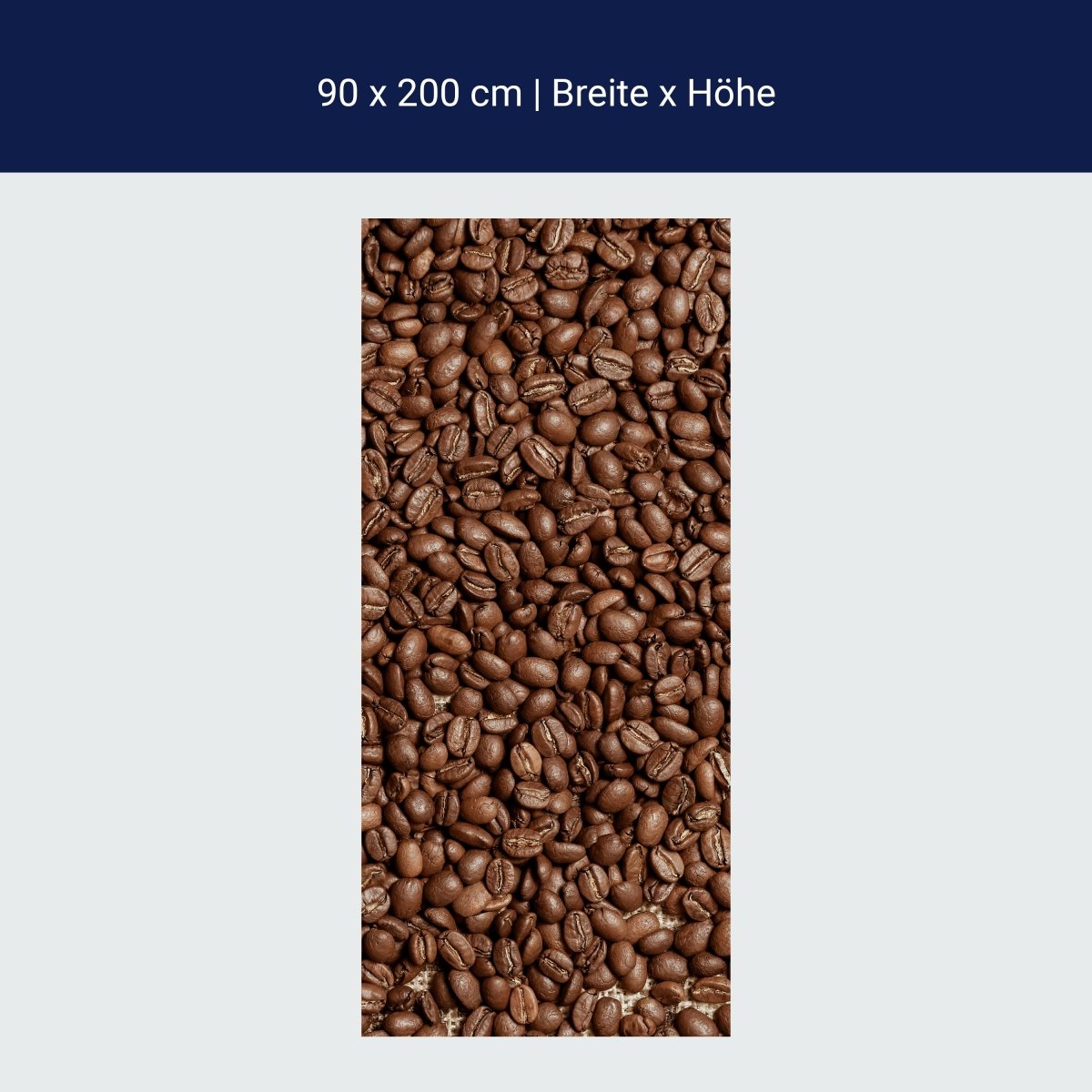 Türtapete Braune Kaffeebohne geröstet M0843