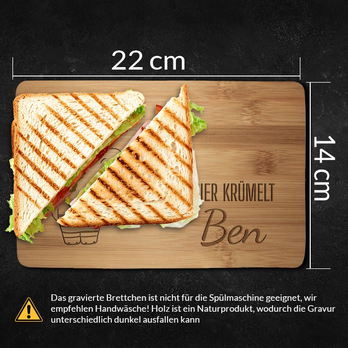 Frühstücksbrettchen Elefant, Luftballons, hier krümelt M0848 - Bild 4 Frühstücksbrettchen Elefant, Luftballons, hier krümelt M0848 - Bild 4