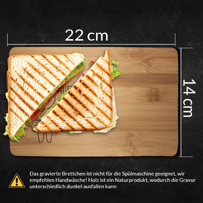 Frühstücksbrettchen Hase, hier krümelt M0849 - Bild 4 Frühstücksbrettchen Hase, hier krümelt M0849 - Bild 4