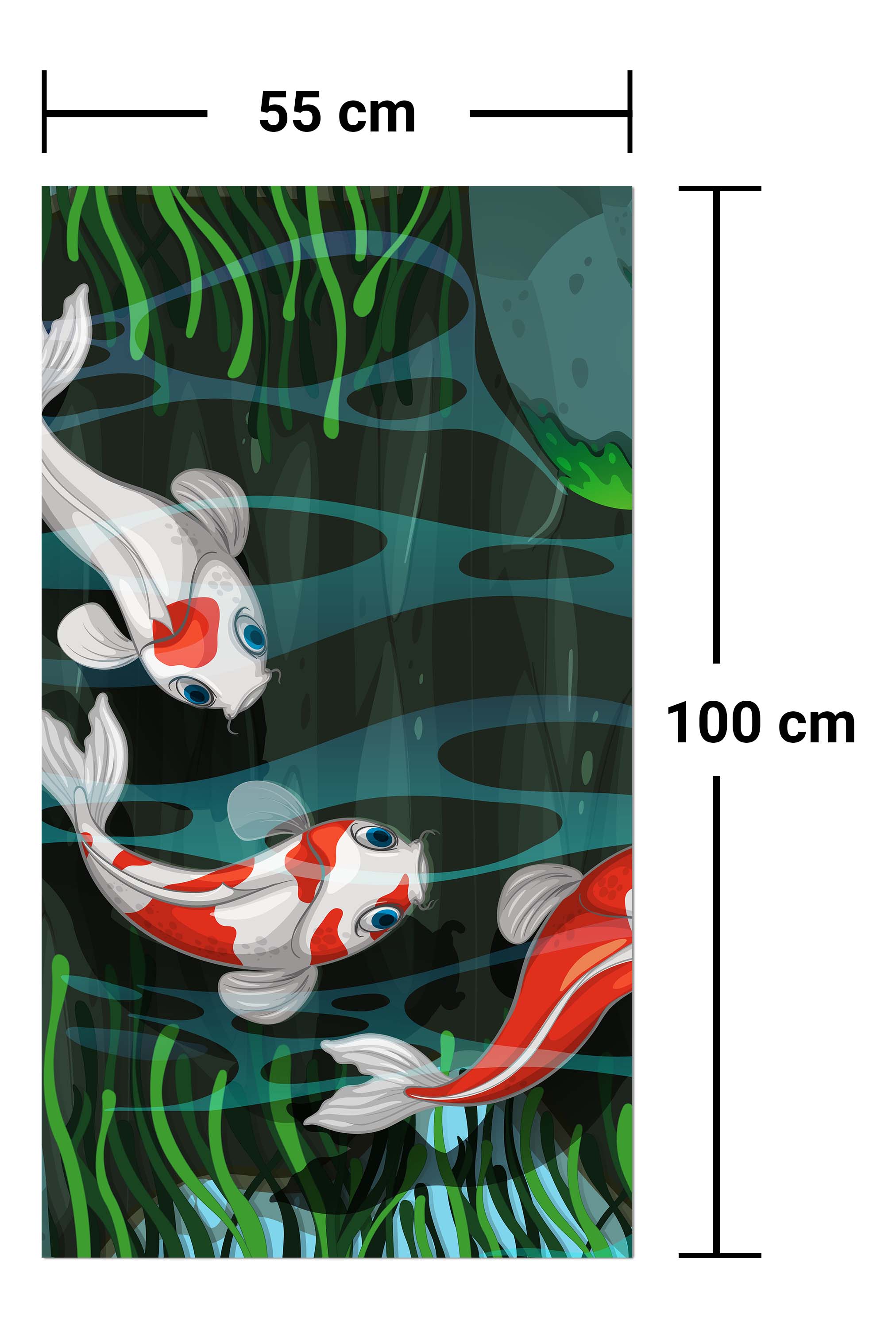 Garderobe Vier Fische schwimmen im Teich M0862 entdecken - Bild 7