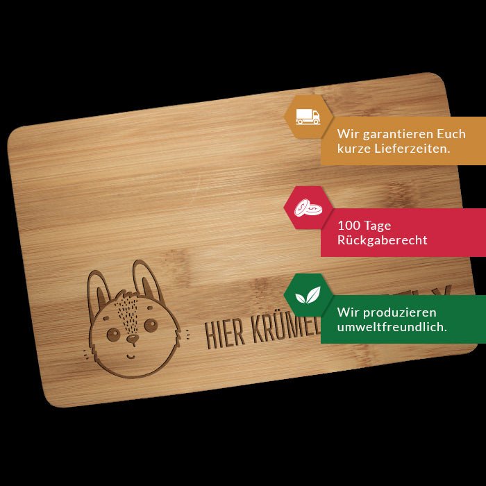 Frühstücksbrettchen Hase, hier krümelt M0865 - Bild 3 Frühstücksbrettchen Hase, hier krümelt M0865 - Bild 3