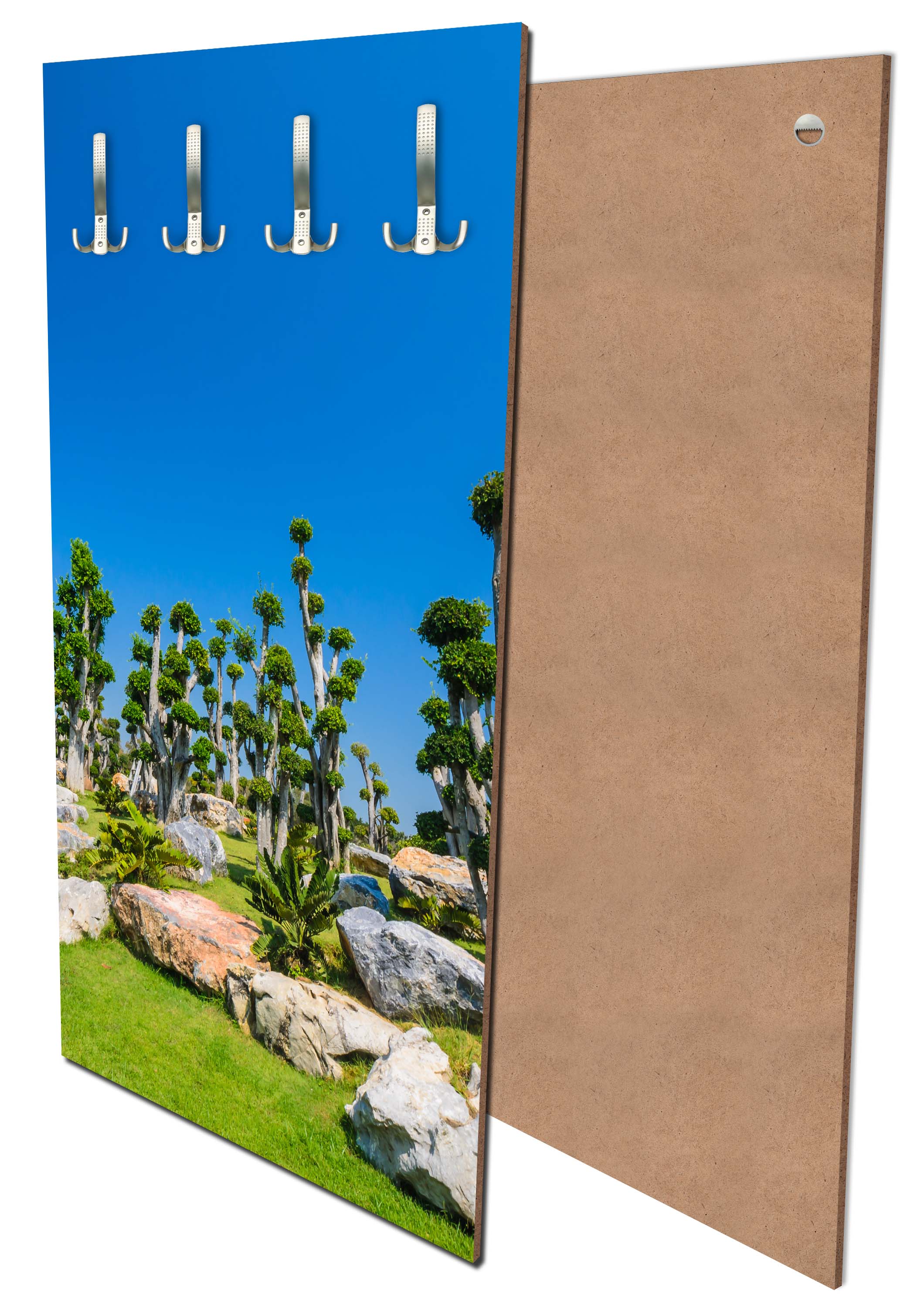 Garderobe Bäume und Felsen im Garten M0886 entdecken - Bild 1 Garderobe Bäume und Felsen im Garten M0886 entdecken - Bild 1