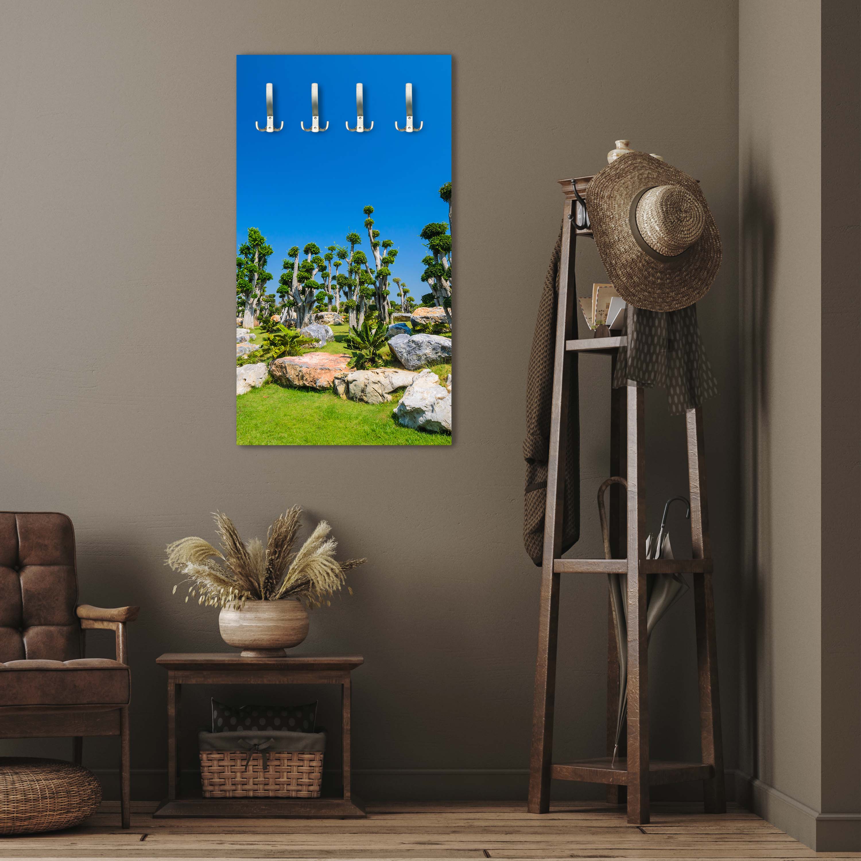 Garderobe Bäume und Felsen im Garten M0886 entdecken - Bild 3 Garderobe Bäume und Felsen im Garten M0886 entdecken - Bild 3