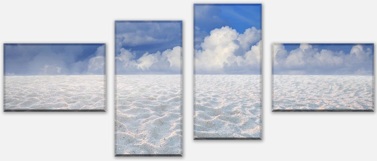 Leinwandbild Mehrteiler Sand Landschaft mit einem blauen Himmel M0891 Leinwandbild Mehrteiler Sand Landschaft mit einem blauen Himmel M0891