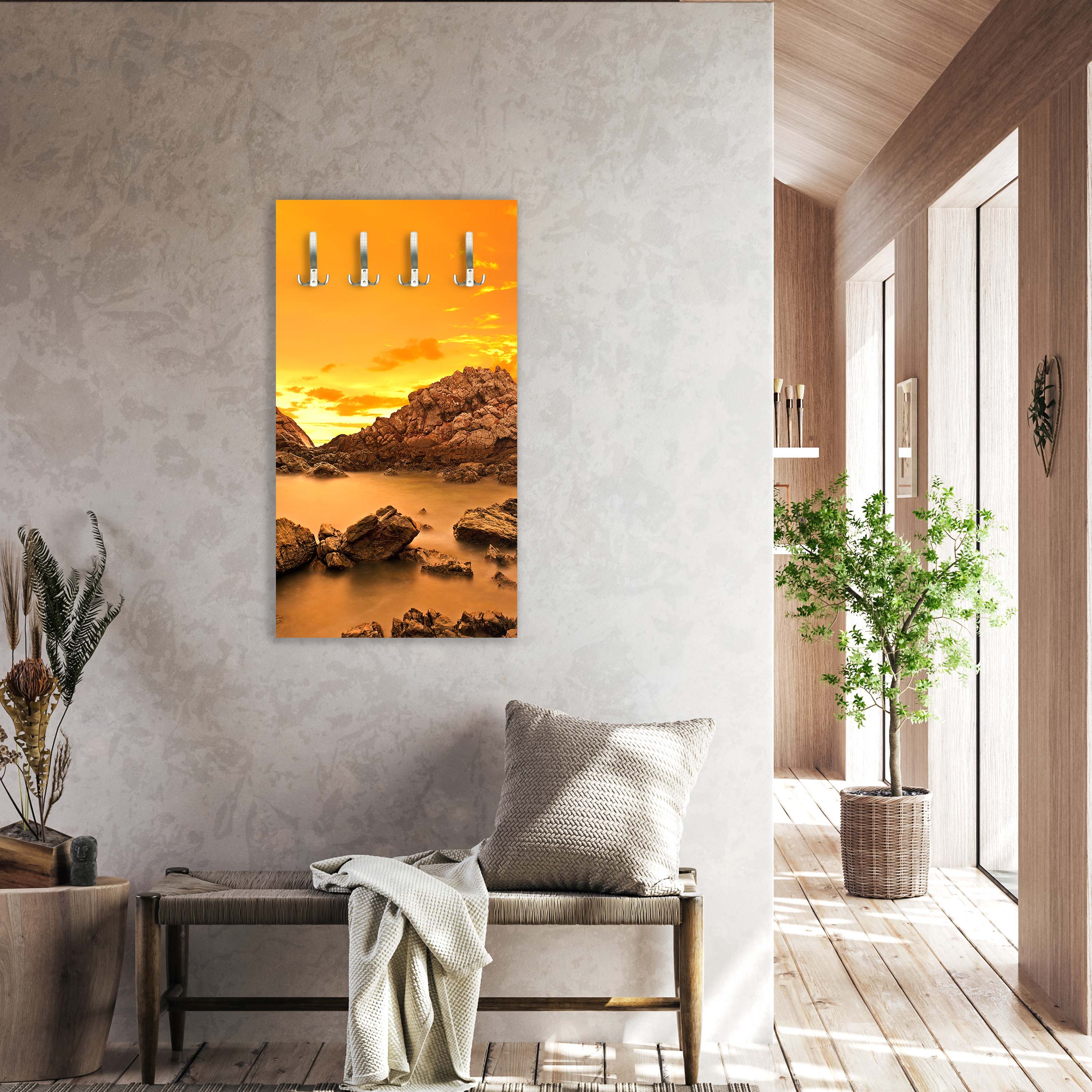 Garderobe Bunter Himmel und Gruppe von Felsen M0893 entdecken - Bild 3 Garderobe Bunter Himmel und Gruppe von Felsen M0893 entdecken - Bild 3