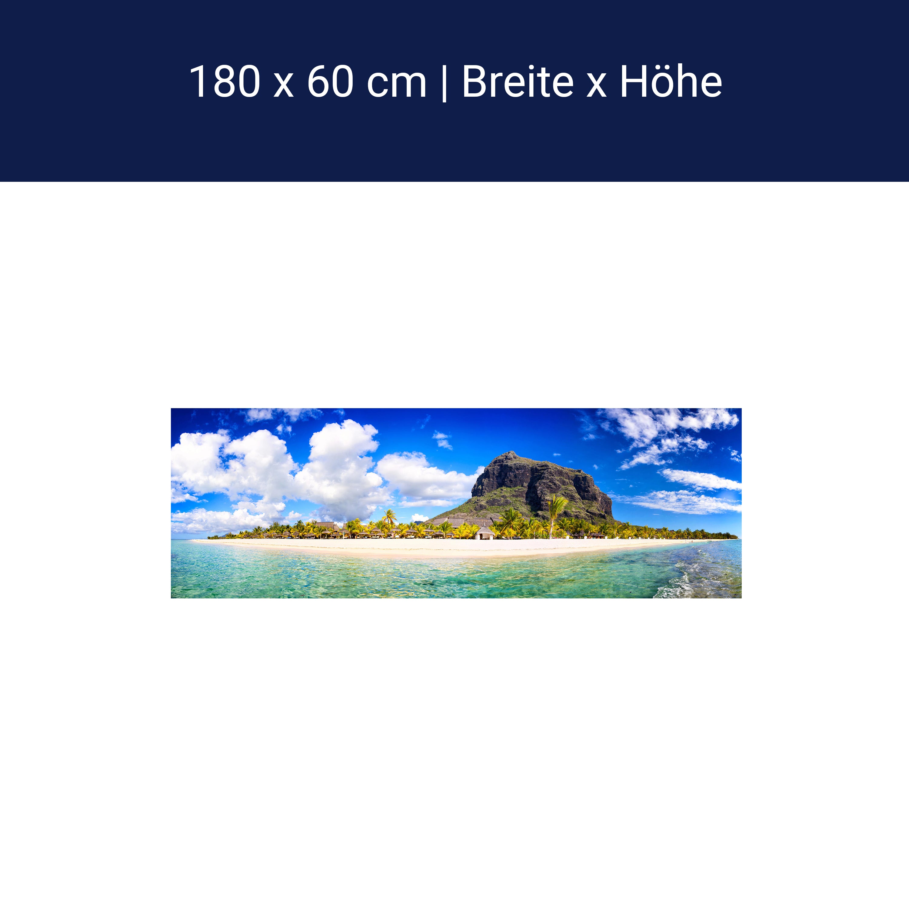 Küchenrückwand Le Morne Brabant, Mauritius M0897 Küchenrückwand Le Morne Brabant, Mauritius M0897
