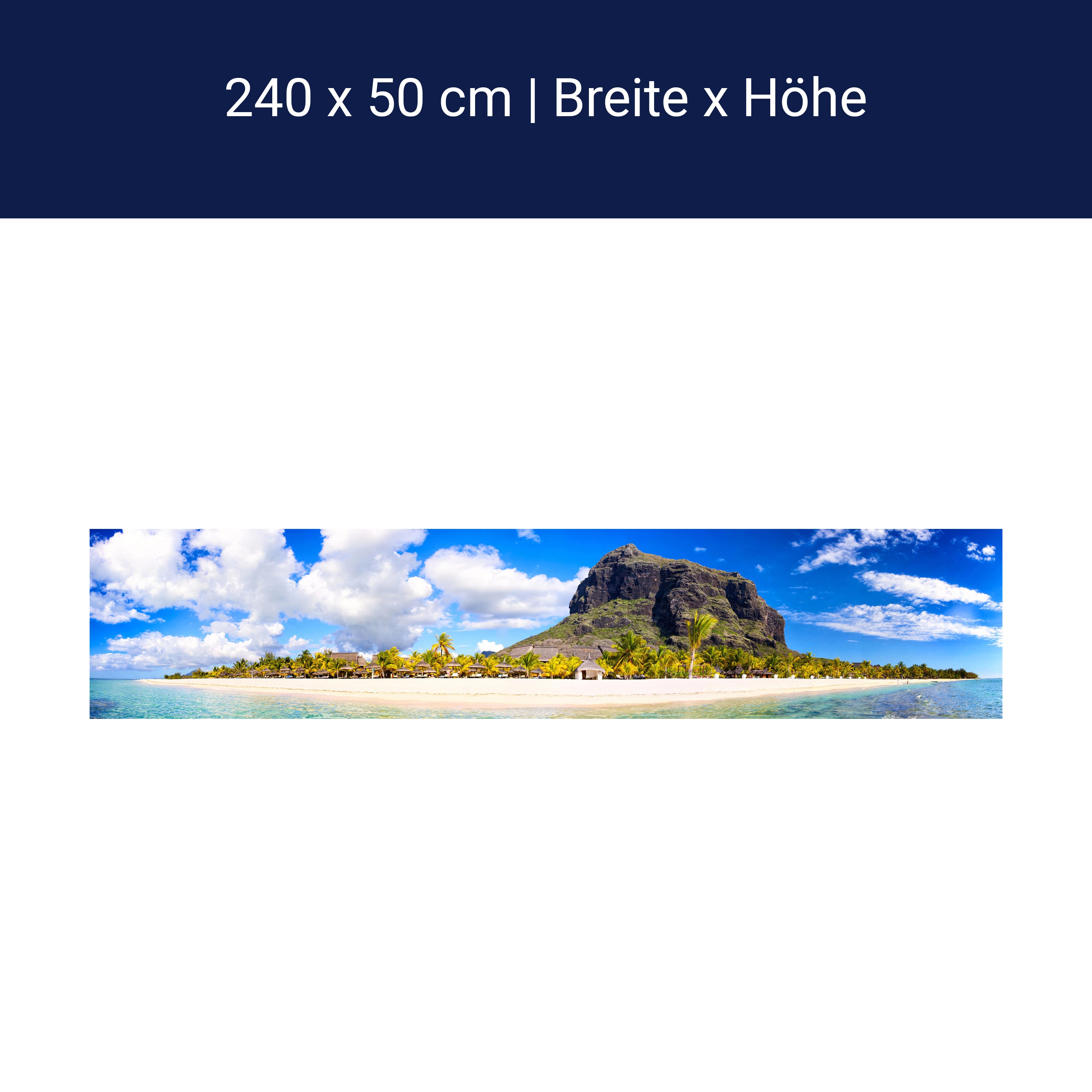 Küchenrückwand Le Morne Brabant, Mauritius M0897 Küchenrückwand Le Morne Brabant, Mauritius M0897