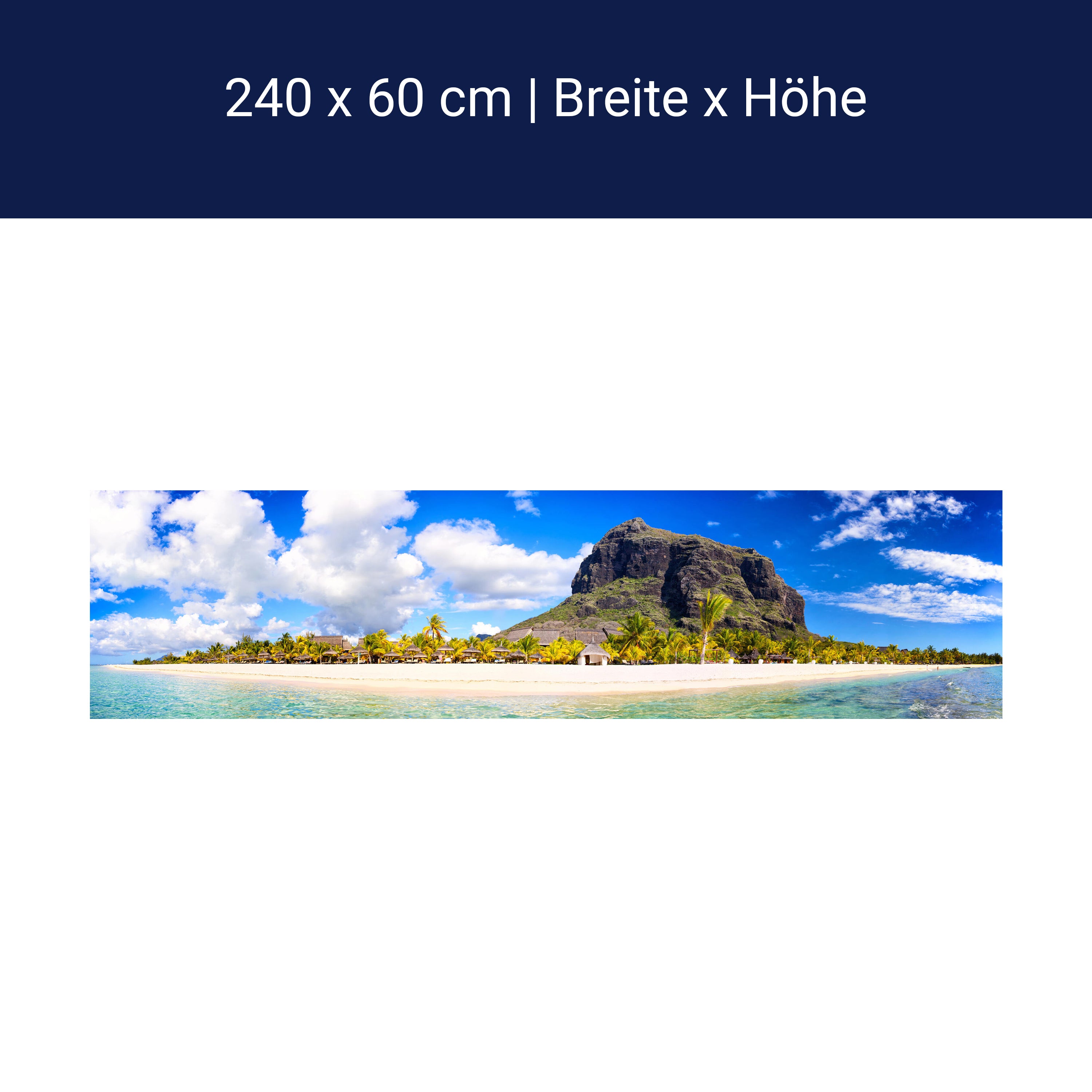 Küchenrückwand Le Morne Brabant, Mauritius M0897 Küchenrückwand Le Morne Brabant, Mauritius M0897