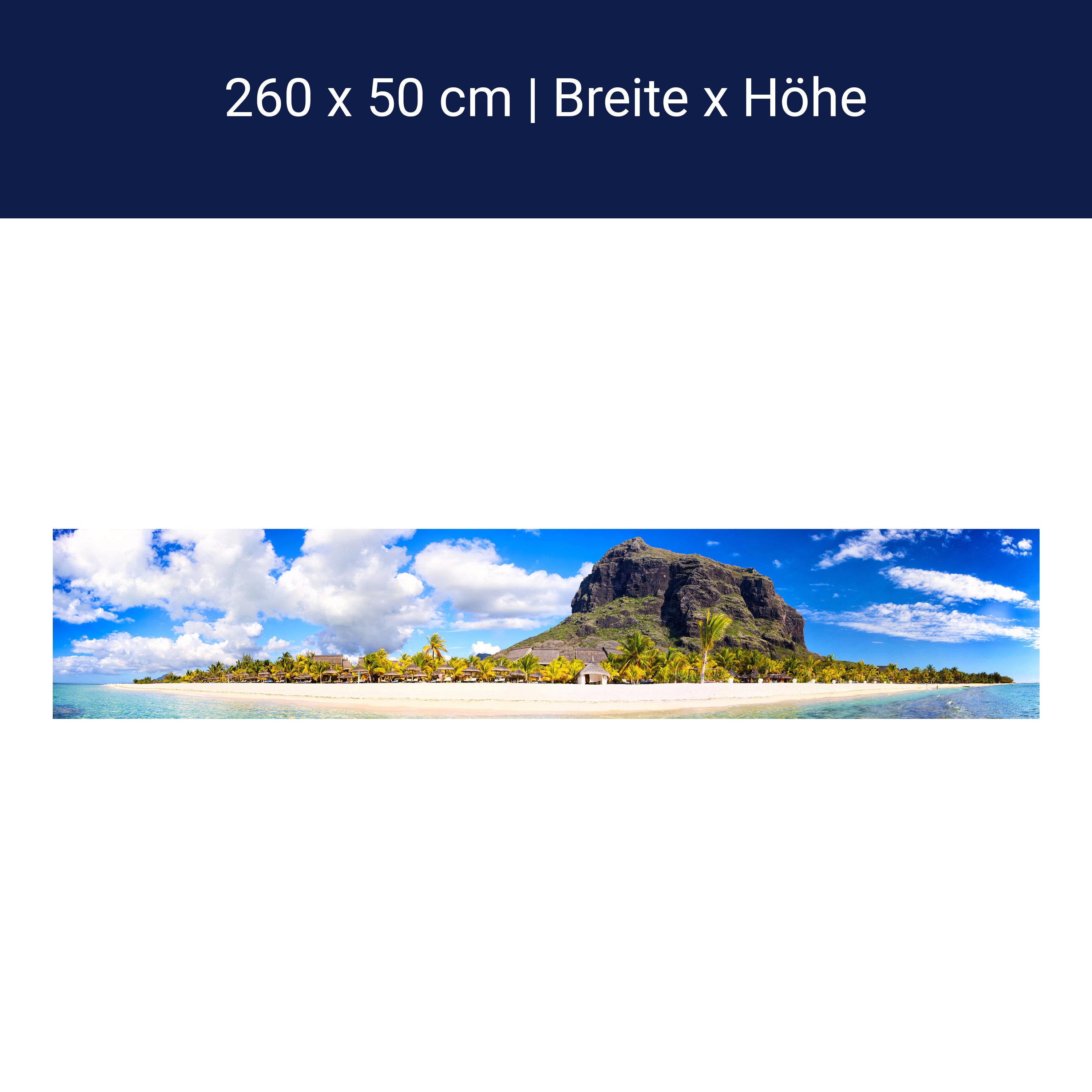 Küchenrückwand Le Morne Brabant, Mauritius M0897 Küchenrückwand Le Morne Brabant, Mauritius M0897