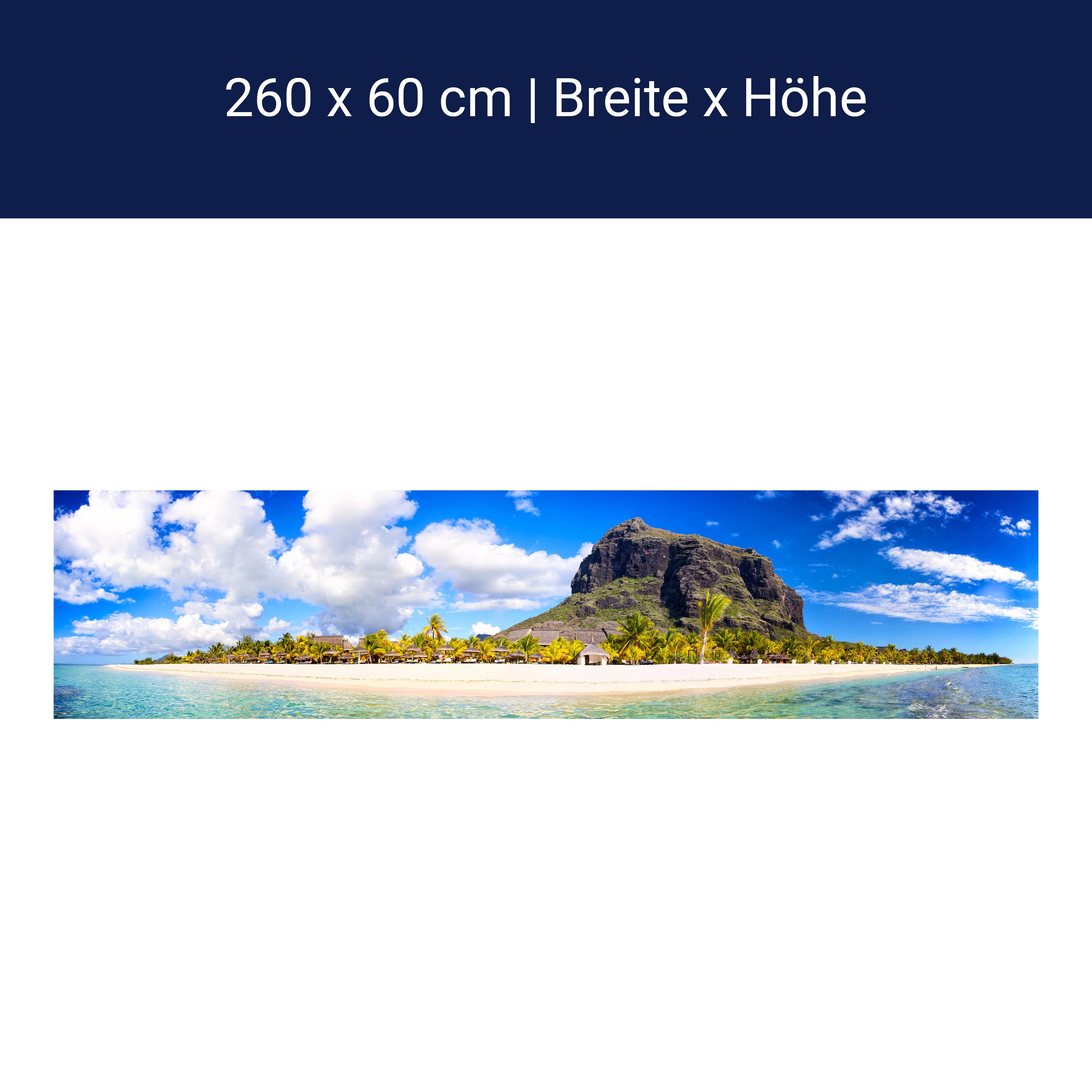 Küchenrückwand Le Morne Brabant, Mauritius M0897 Küchenrückwand Le Morne Brabant, Mauritius M0897
