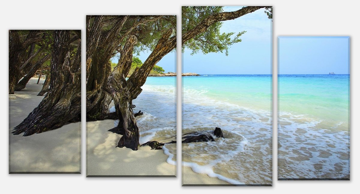 Leinwandbild Mehrteiler Ruhiger und friedlicher Strand. Provinz Rayong M0899 Leinwandbild Mehrteiler Ruhiger und friedlicher Strand. Provinz Rayong M0899