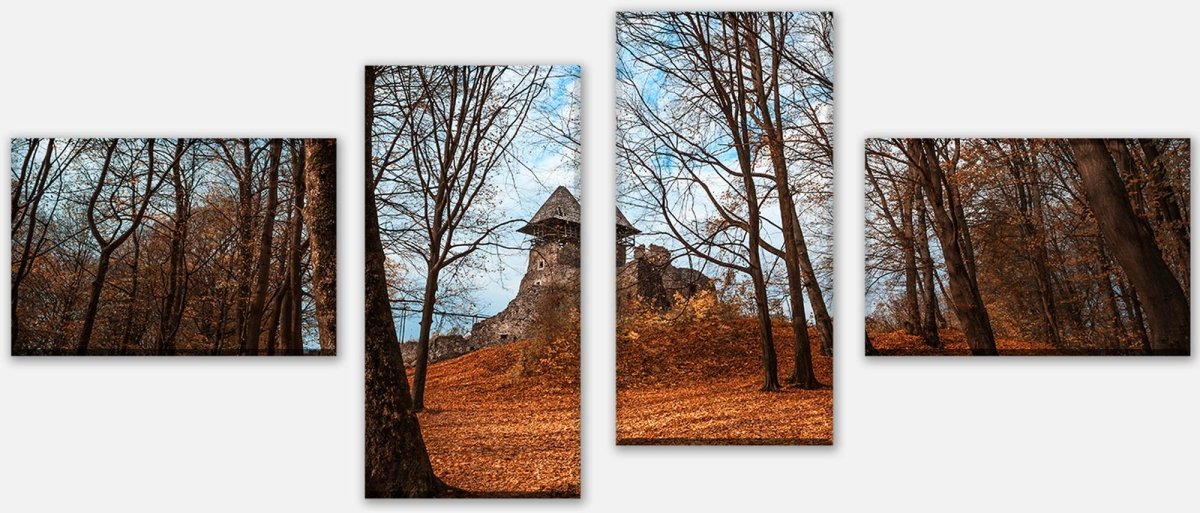 Leinwandbild Mehrteiler Alte Burg im Herbst. Ukraine M0905 Leinwandbild Mehrteiler Alte Burg im Herbst. Ukraine M0905