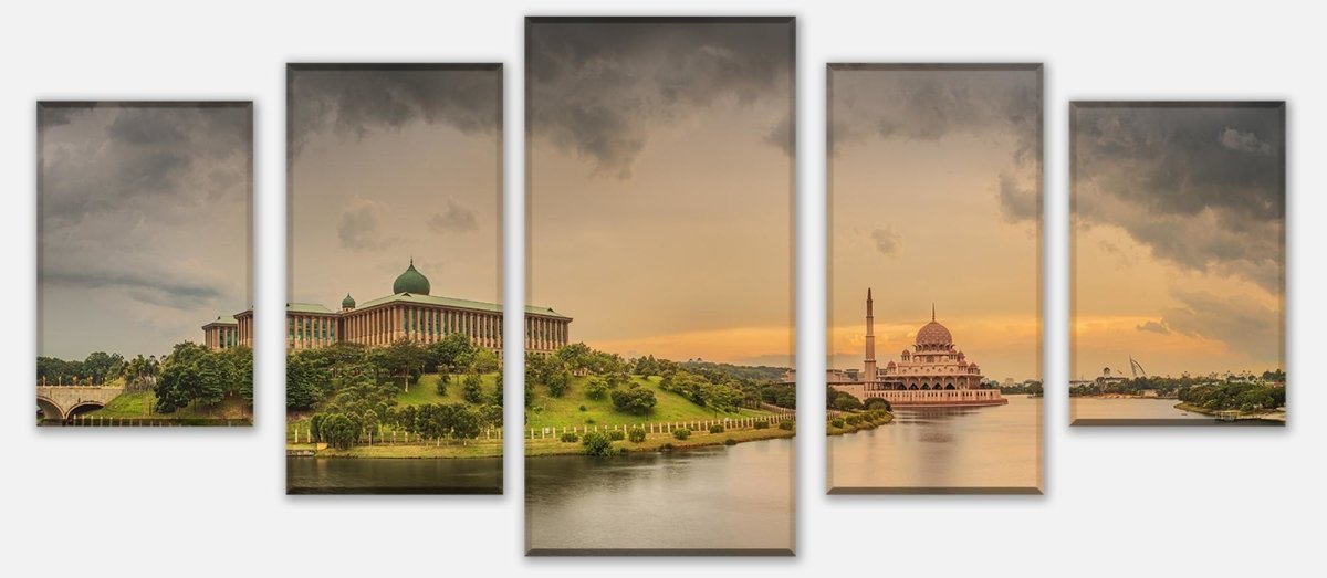 Leinwandbild Mehrteiler Sonnenuntergang über Putrajaya-Moschee, Malaysia M0915 entdecken - Bild 1 Leinwandbild Mehrteiler Sonnenuntergang über Putrajaya-Moschee, Malaysia M0915 entdecken - Bild 1