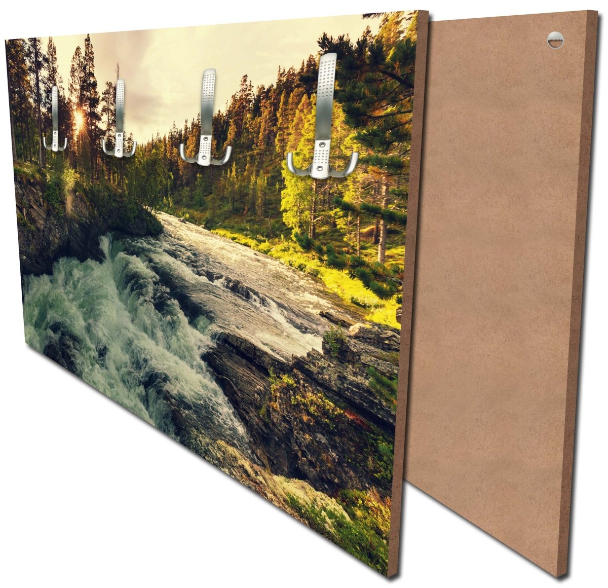 Garderobe Sonnenuntergang, Fluss in Norwegen M0917 Garderobe Sonnenuntergang, Fluss in Norwegen M0917