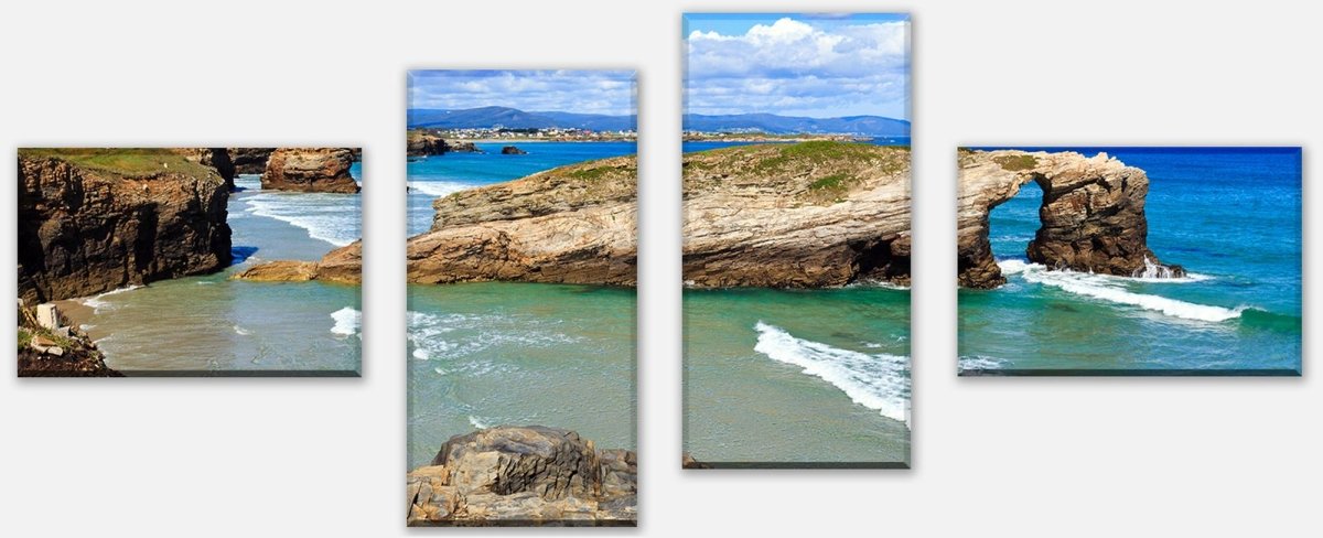 Leinwandbild Mehrteiler Küste. Galizien, Spanien M0919 Leinwandbild Mehrteiler Küste. Galizien, Spanien M0919