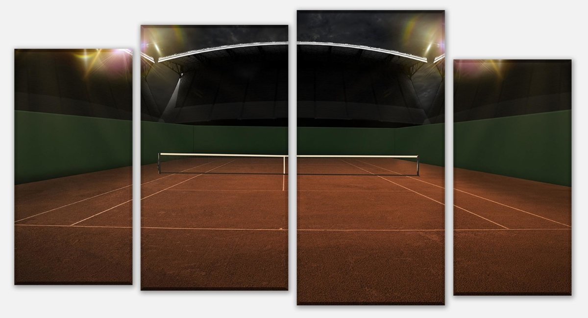 Leinwandbild Mehrteiler Tennisplatz M0931 Leinwandbild Mehrteiler Tennisplatz M0931