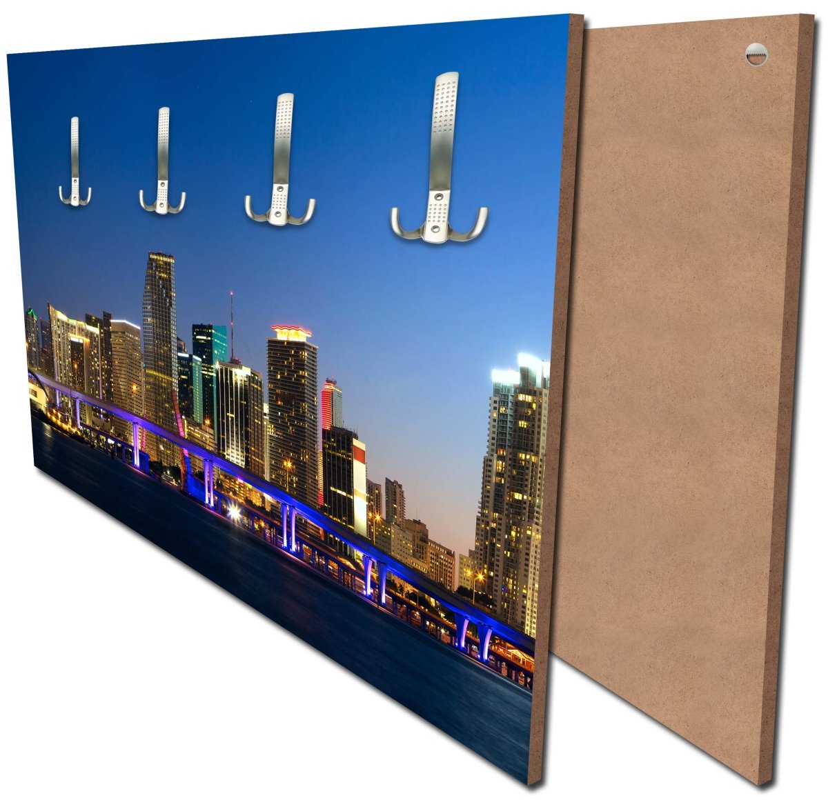 Garderobe Downtown Miami Skyline Panorama M0932