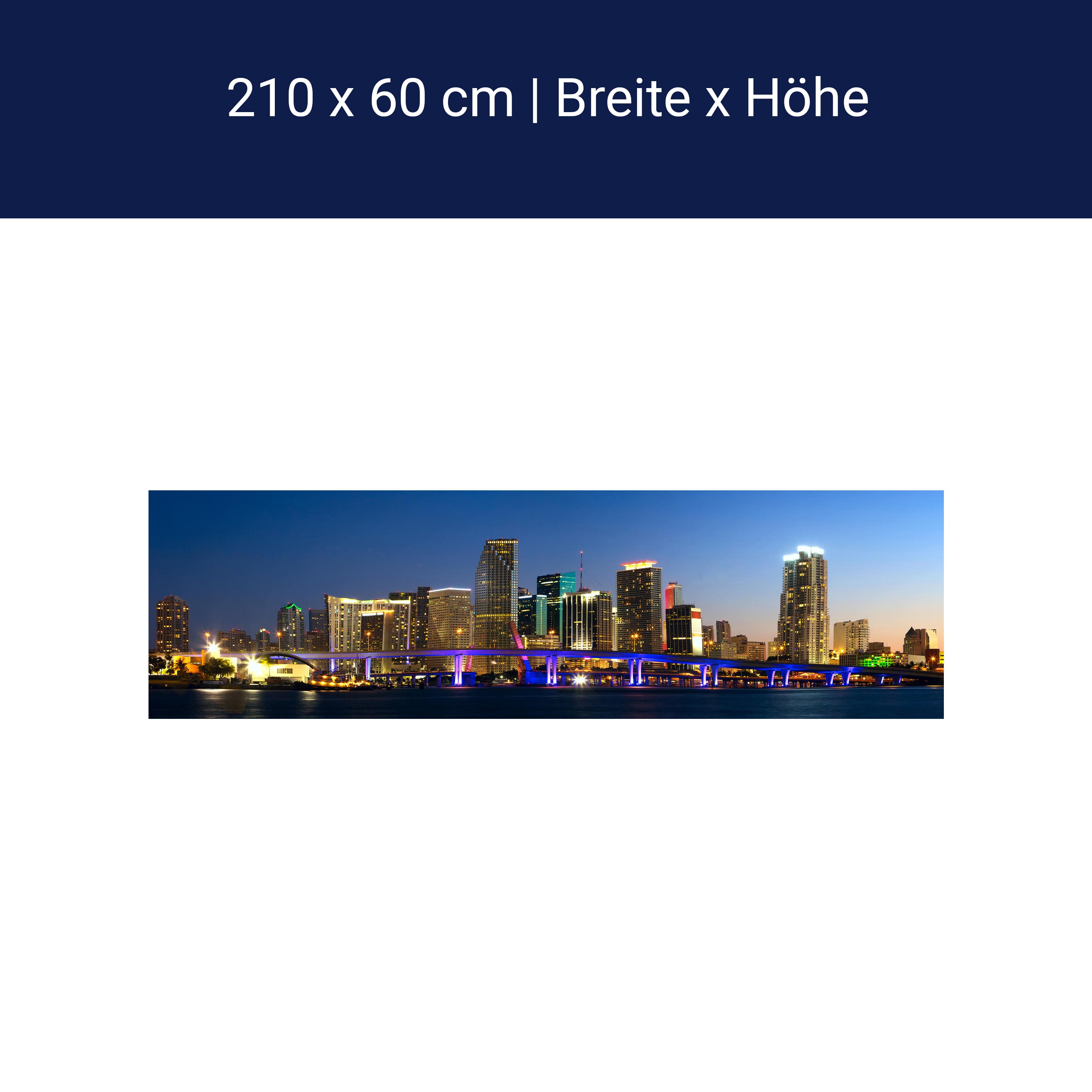 Küchenrückwand Downtown Miami Skyline Panorama M0932 Küchenrückwand Downtown Miami Skyline Panorama M0932