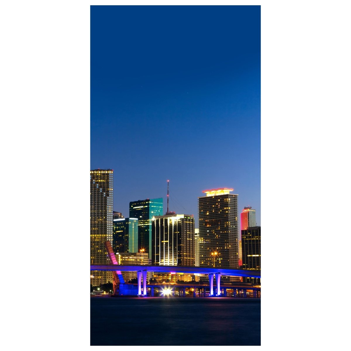 Türtapete Downtown Miami Skyline Panorama M0932 - Bild 2